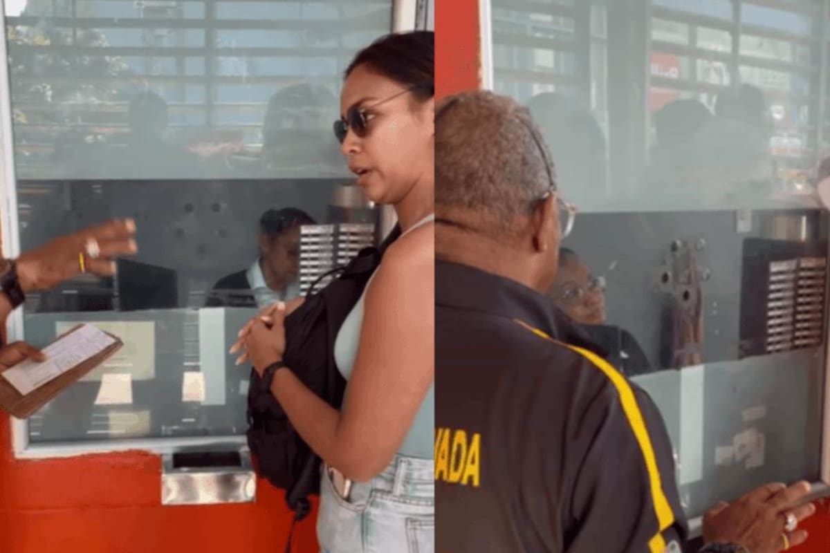 Video: Mujer se enfurece en taquilla porque le aparece deuda de mil en Transcaribe