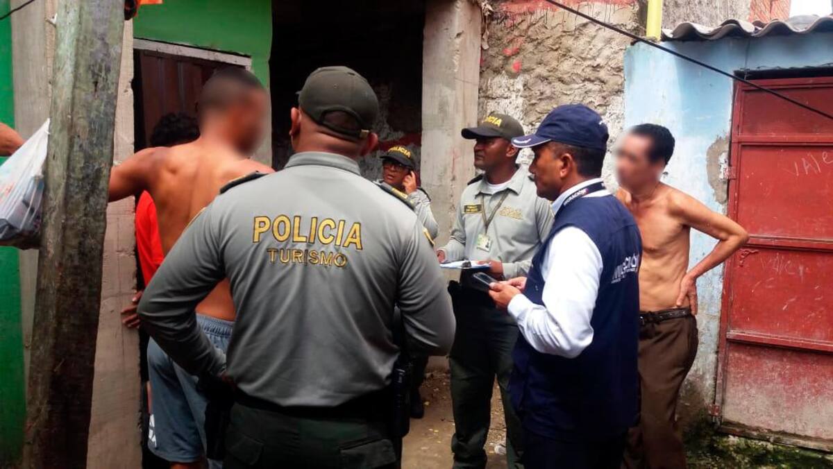 10 venezolanos vivían en esta casa ubicada en El Espinal. // Cortesía