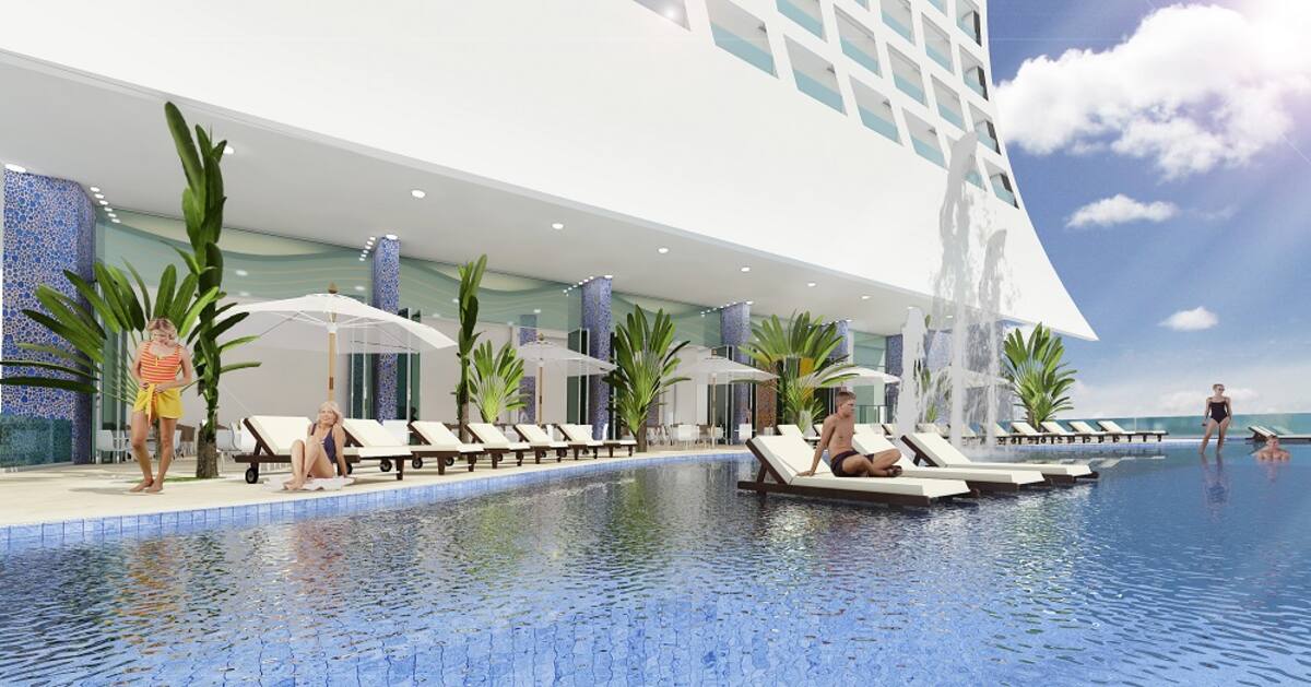 Renderizado conceptual del Hotel Estelar Cartagena de Indias. Cortesía