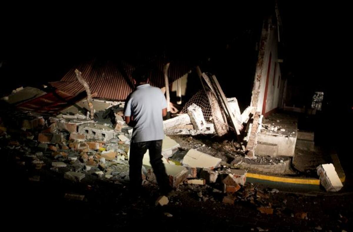 El sismo en Nicaragua se produjo en la noche del pasado jueves 10 de abril. AP Esteban Felix