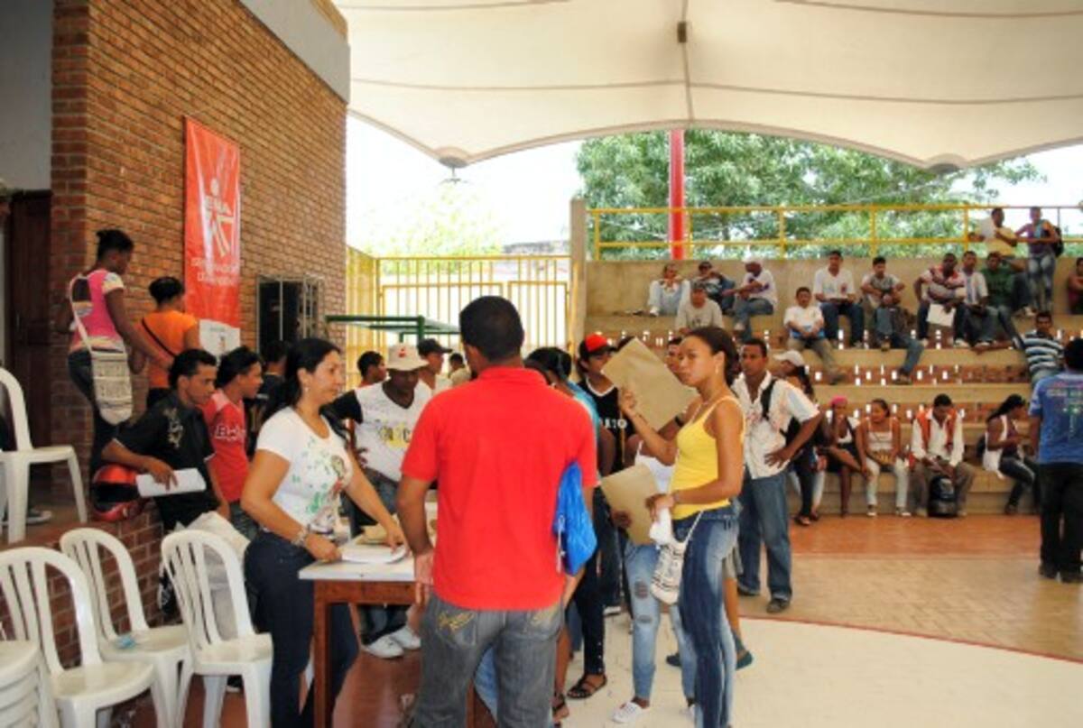 Aspectos de una de las actividades del “Sena en mi barrio”. cortesia