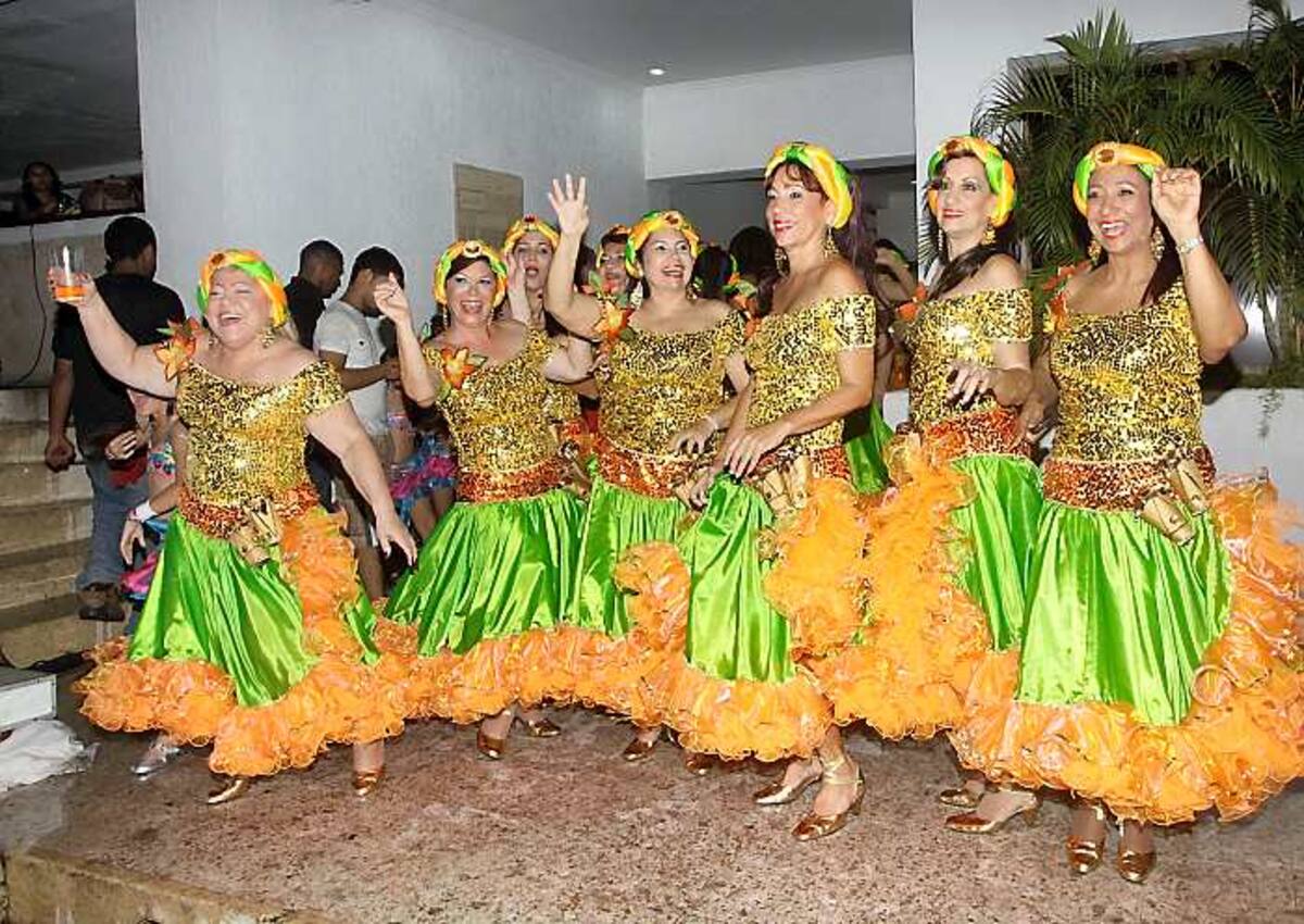 Las integrantes de la comparsa no pudieron bailar.