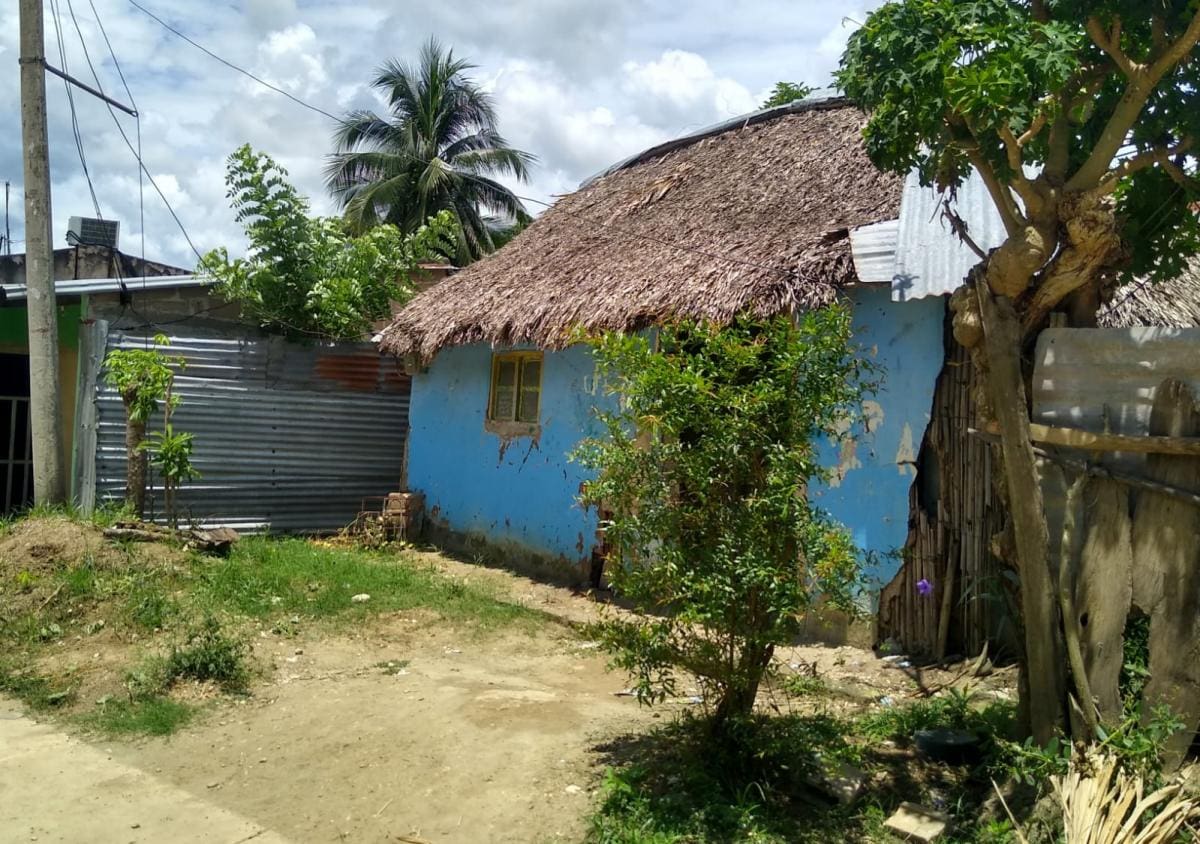 En esta vivienda de Sampués vive la mujer agredida por su excompañero sentimental.