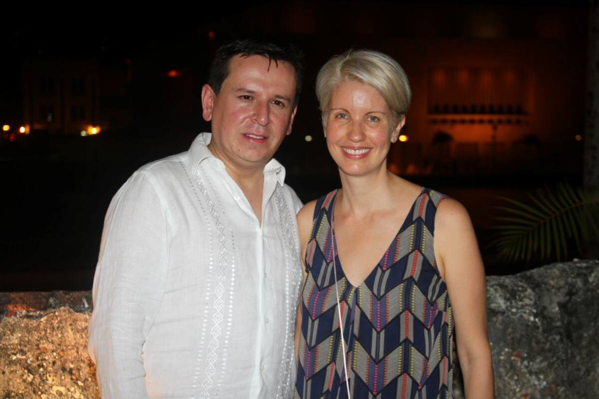 Jefferson Beltrán y Claudia Gurisatti.
