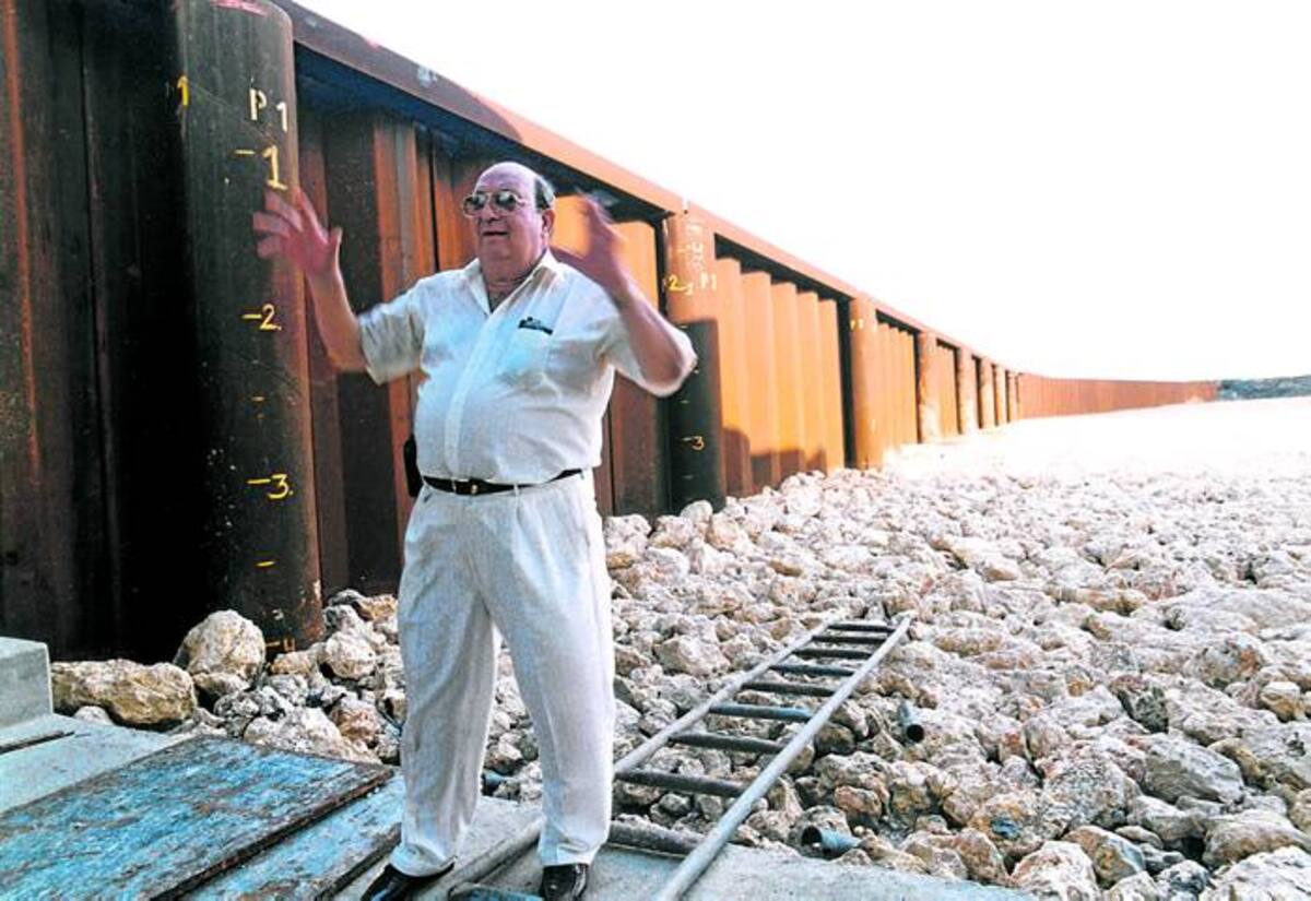 El ingeniero y ex alcalde de Cartagena, José Henrique Rizo Pombo, artífice de este sueño para Cartagena.