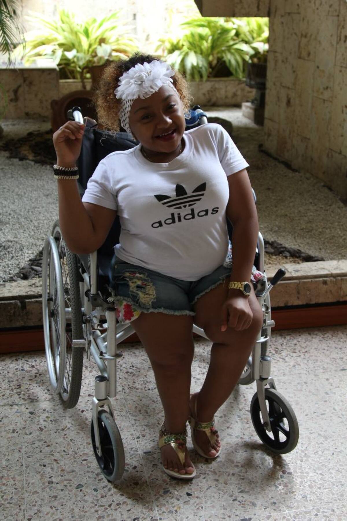 Sherlyn López Taborda vive en Nuevo Paraíso. Kailline Giraldo Bejarano