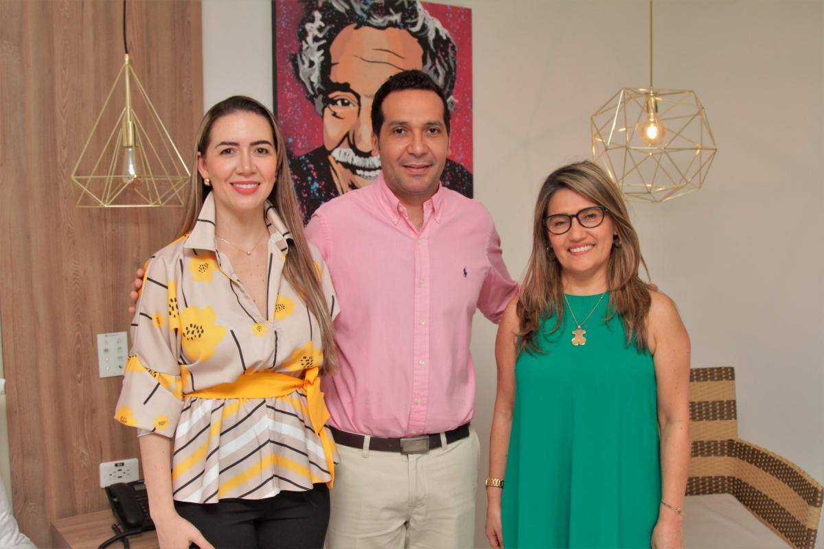 Roxana López, Jacobo Fonseca y Georgina Morales.