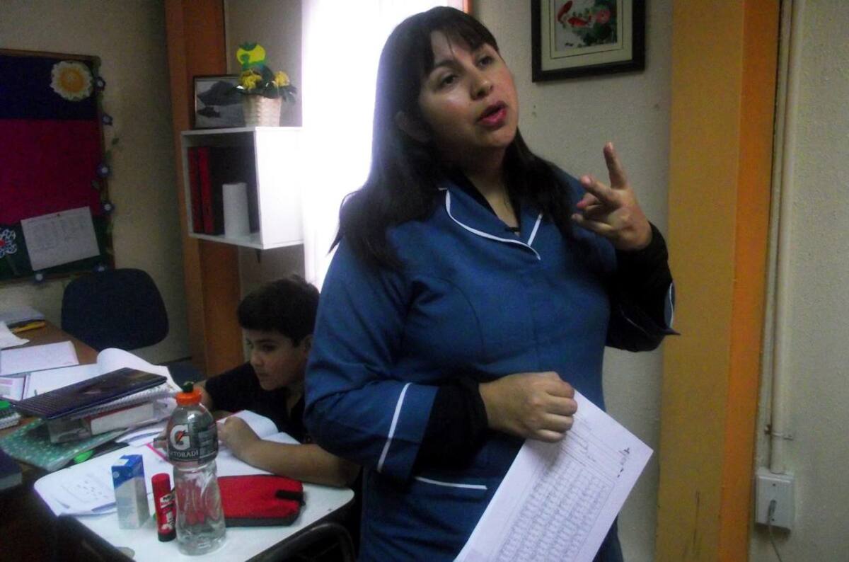 María Hernández Castillo, profesora de la escuela.