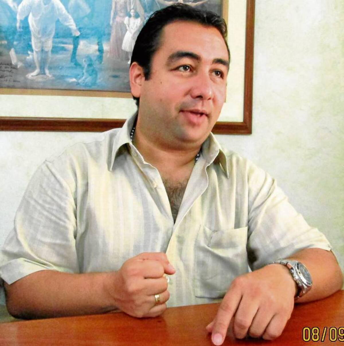 Olimpo Vergara Vergara, jefe de la División de Patrimonio Cultural del IPCC.