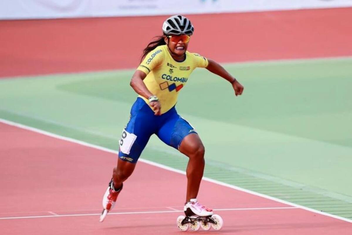 Geiny Pájaro voló por el oro, lo ganó y fue feliz en el Mundial de Patinaje