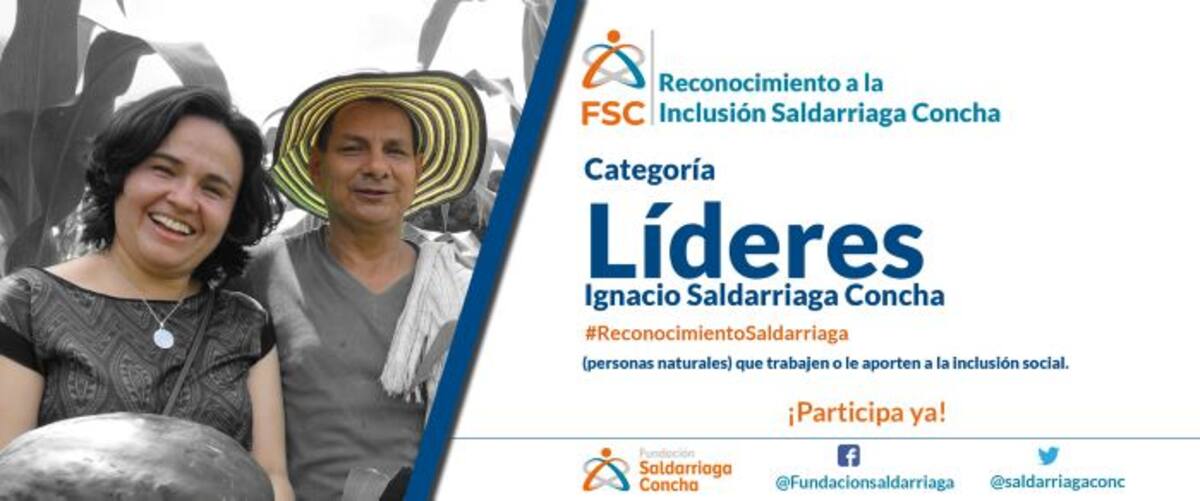 Fundación Saldarriaga Concha exaltará la labor de periodistas, líderes y organizaciones sociales CORTESÍA