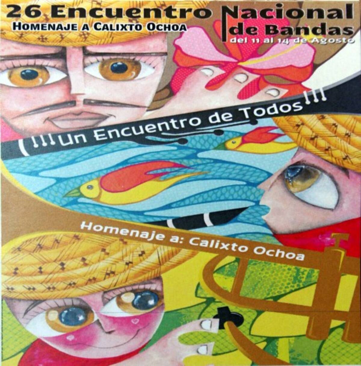 Afiche promocional del Encuentro Nacional de Bandas.