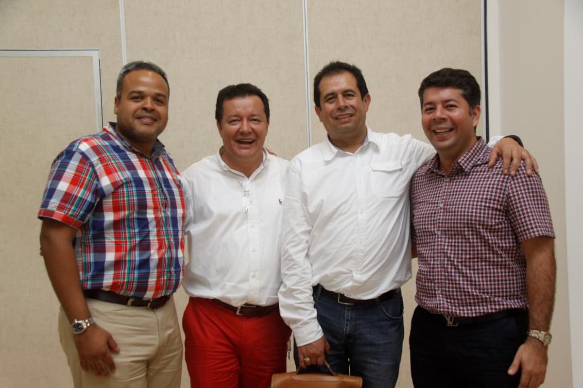 Adalberto Palacio, Edinson Colmenares, Nelson Camacho y Rodolfo Rivera.