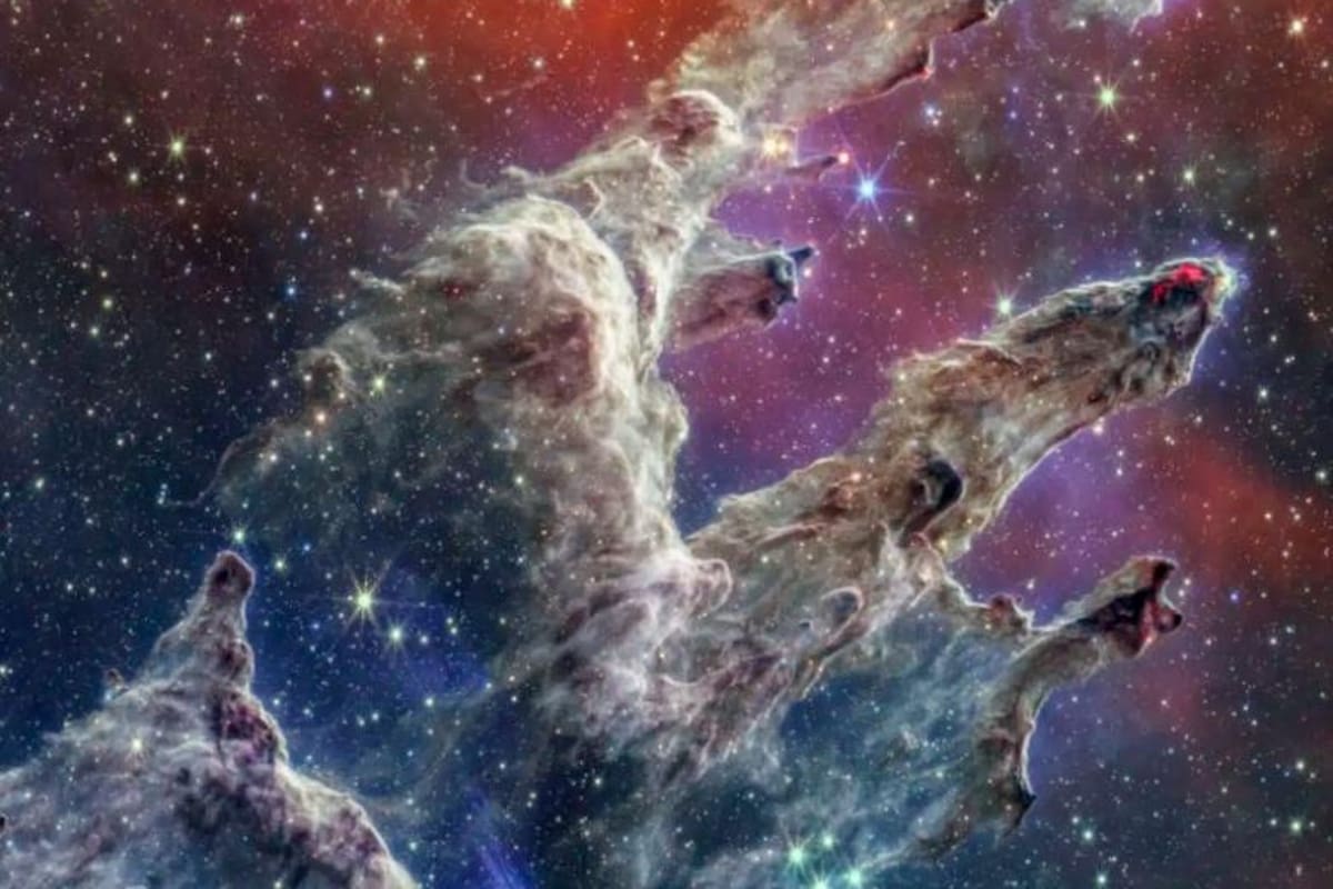 La foto más detallada de los Pilares de la Creación, gracias al James Webb