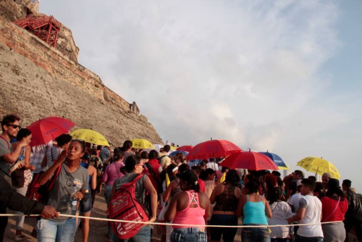Cartagena y su público en la apertura del evento en el Castillo de San Felipe. Zenia Valdelamar