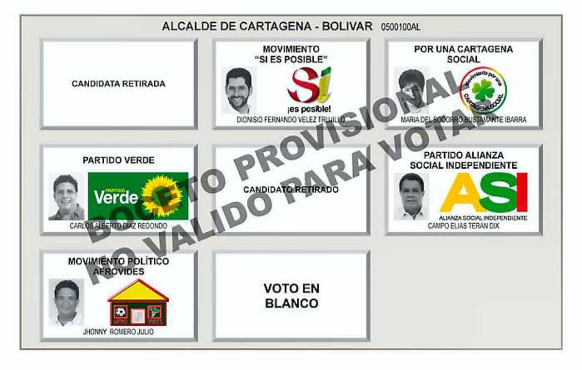 En el tarjetón electoral, los colombianos con capacidad de votar siempre encontrarán una casilla al lado de las de los candidatos, con la opción de voto en blanco