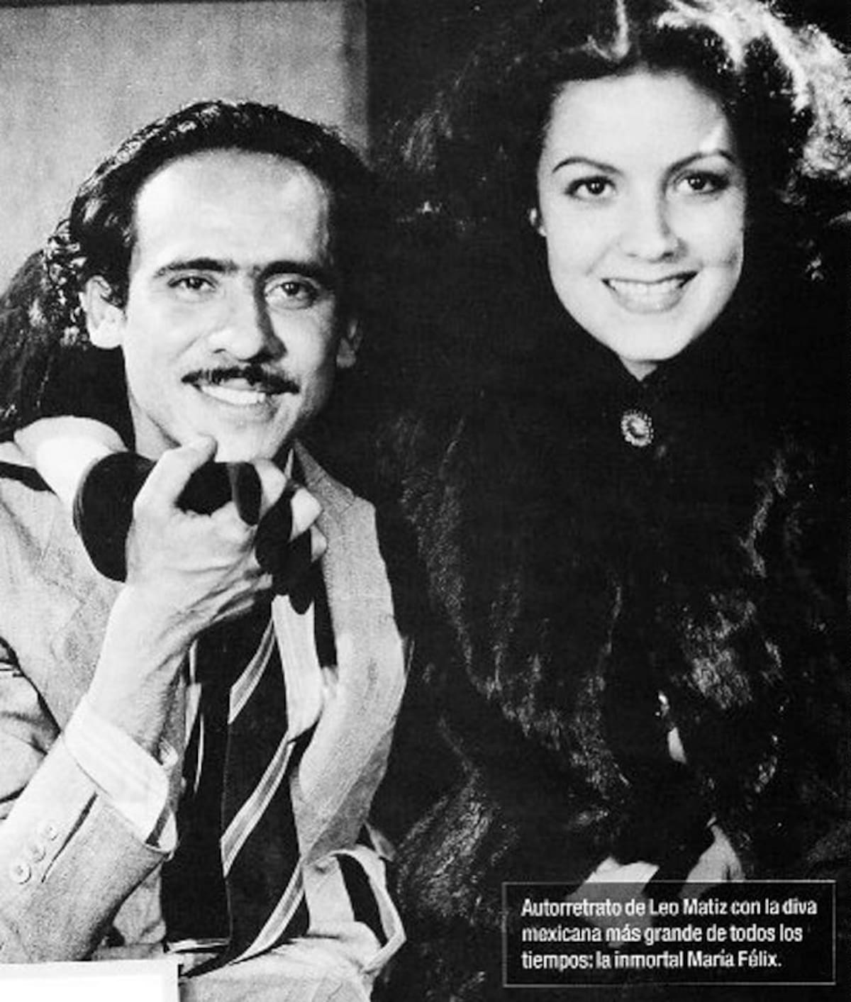 Leo Matiz y María Félix en los años 40. Cortesía