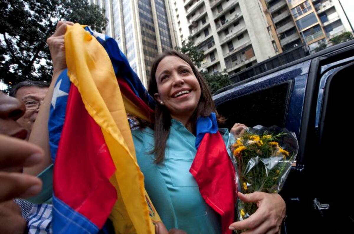 La diputada opositora venezolana María Corina Machado AP Ariana Cubillos