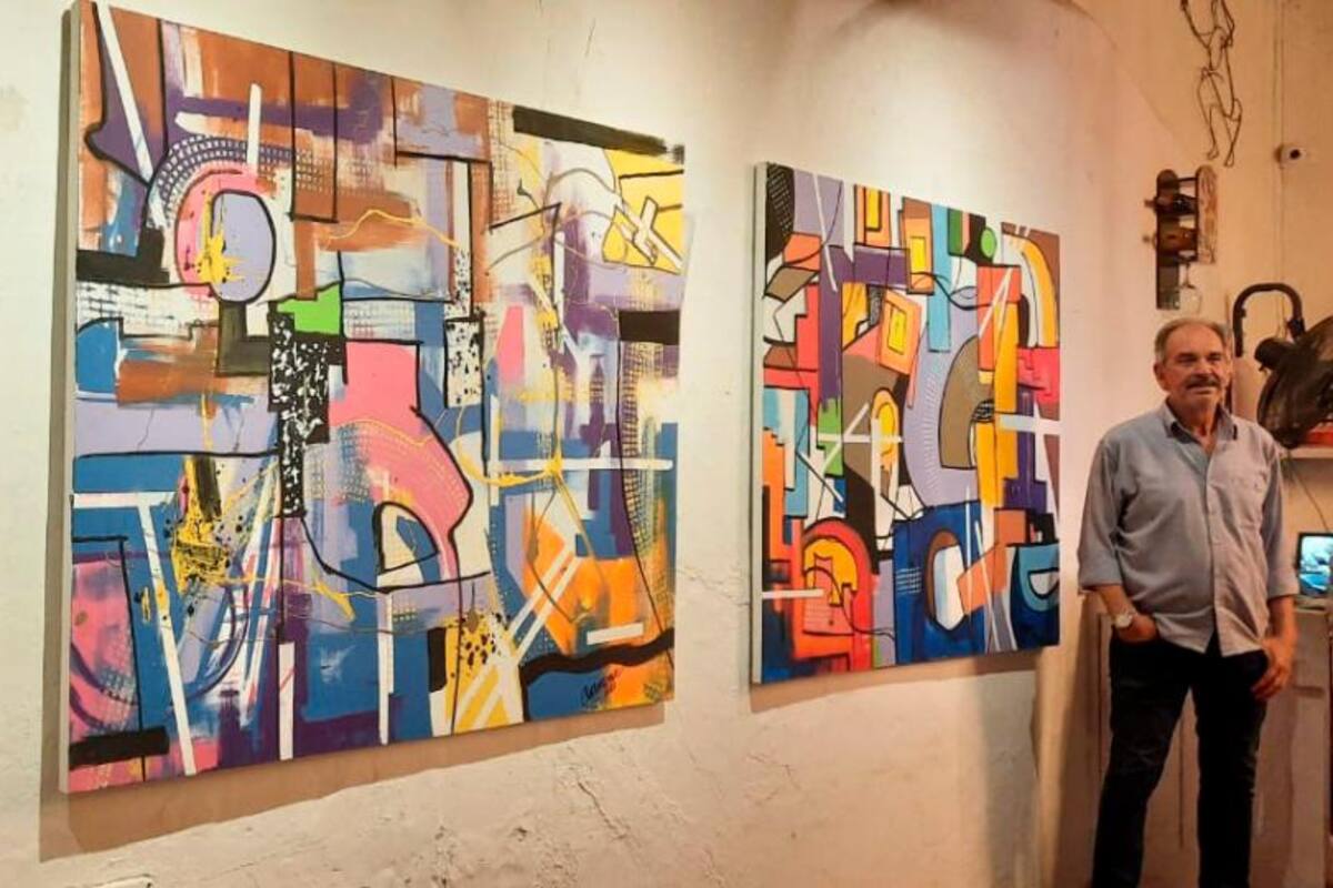 Se exhibe en Cartagena el arte abstracto de Edgardo Carmona