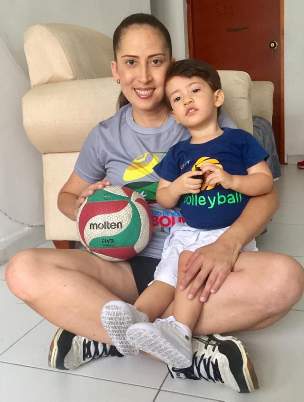 Reina Ayola, entrenadora de voleibol. Archivo