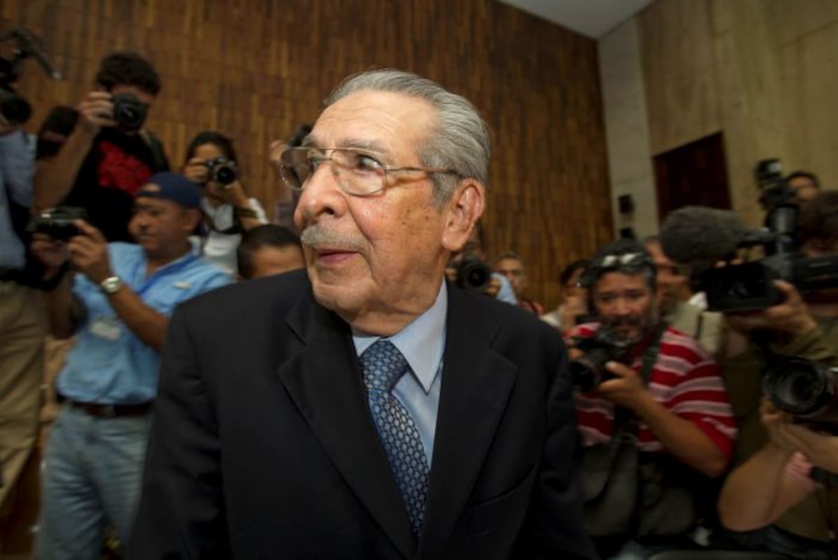 Efraín Ríos Montt, exdictador guatemalteco. AP Moises Castillo
