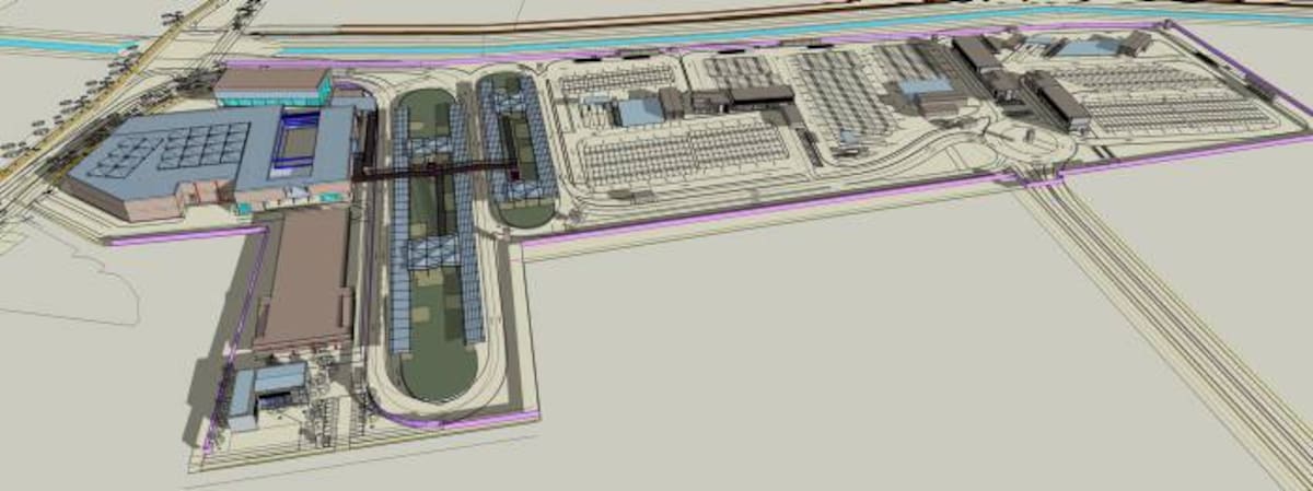 Esta terminal tiene más o menos el área del sector de Chambacú de Cartagena y tendrá una zona comercial de unos 20.000 metros cuadrados, en los que se prevé habrá almacenes de cadena. CORTESÍA