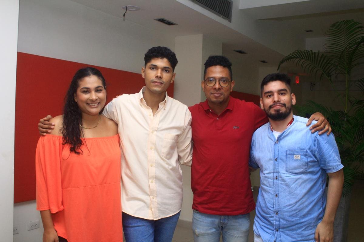 Sharon Suárez, Juan Sebastián Ramos, Amaury Castellar y Andrés Castañeda.