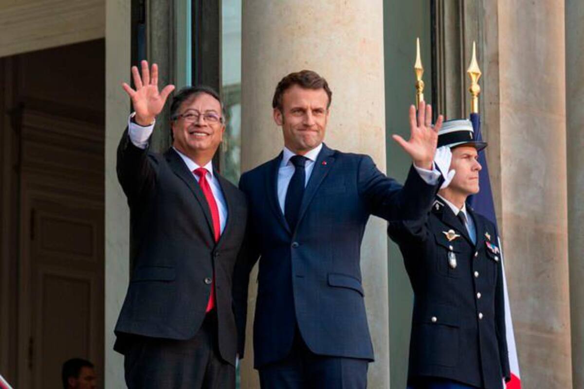 En París comenzó la reunión entre Gustavo Petro y Emmanuel Macron