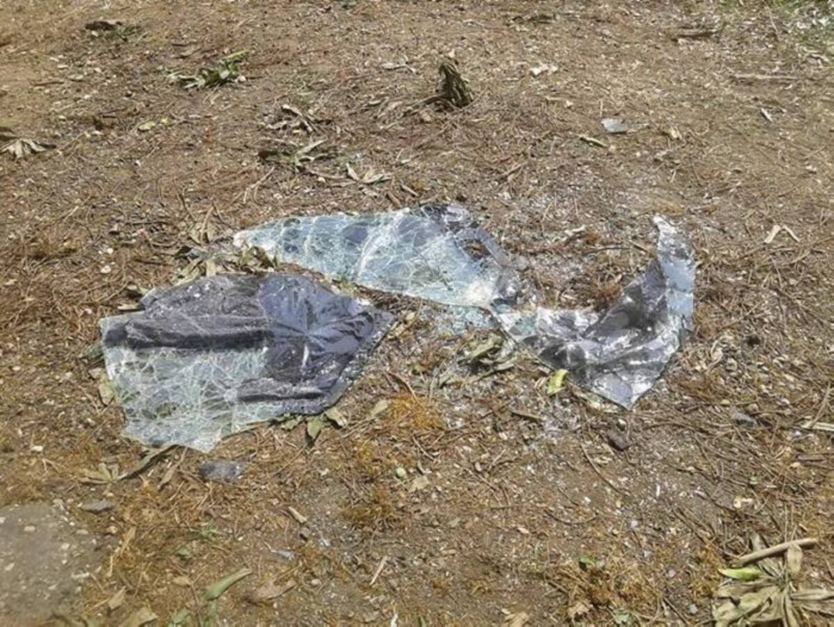 Pedazos de la camioneta Toyota Land Cruiser, que quedó destruida en el accidente y donde viajaba Martín Elías. Yessica Rivera