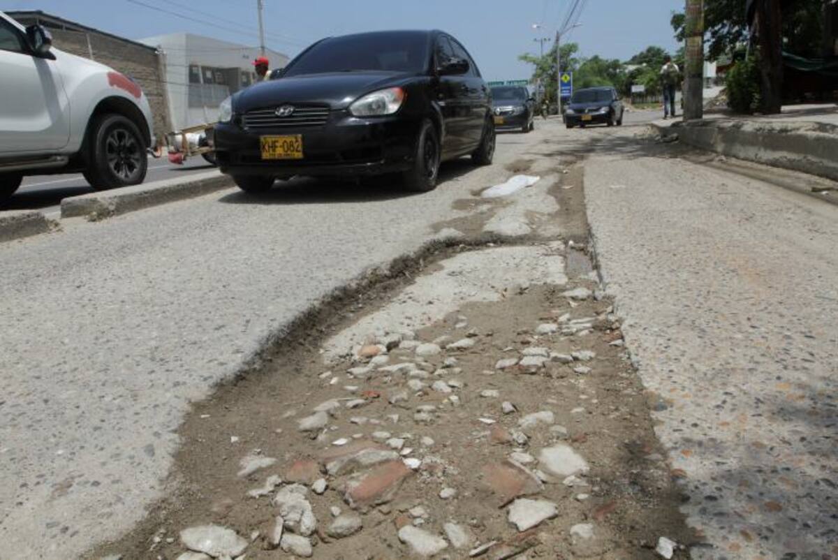 El tramo correspondiente entre el Corredor de Carga y el barrio Nuevo Bosque está en estado “crítico”. Julio Castaño- El Universal.