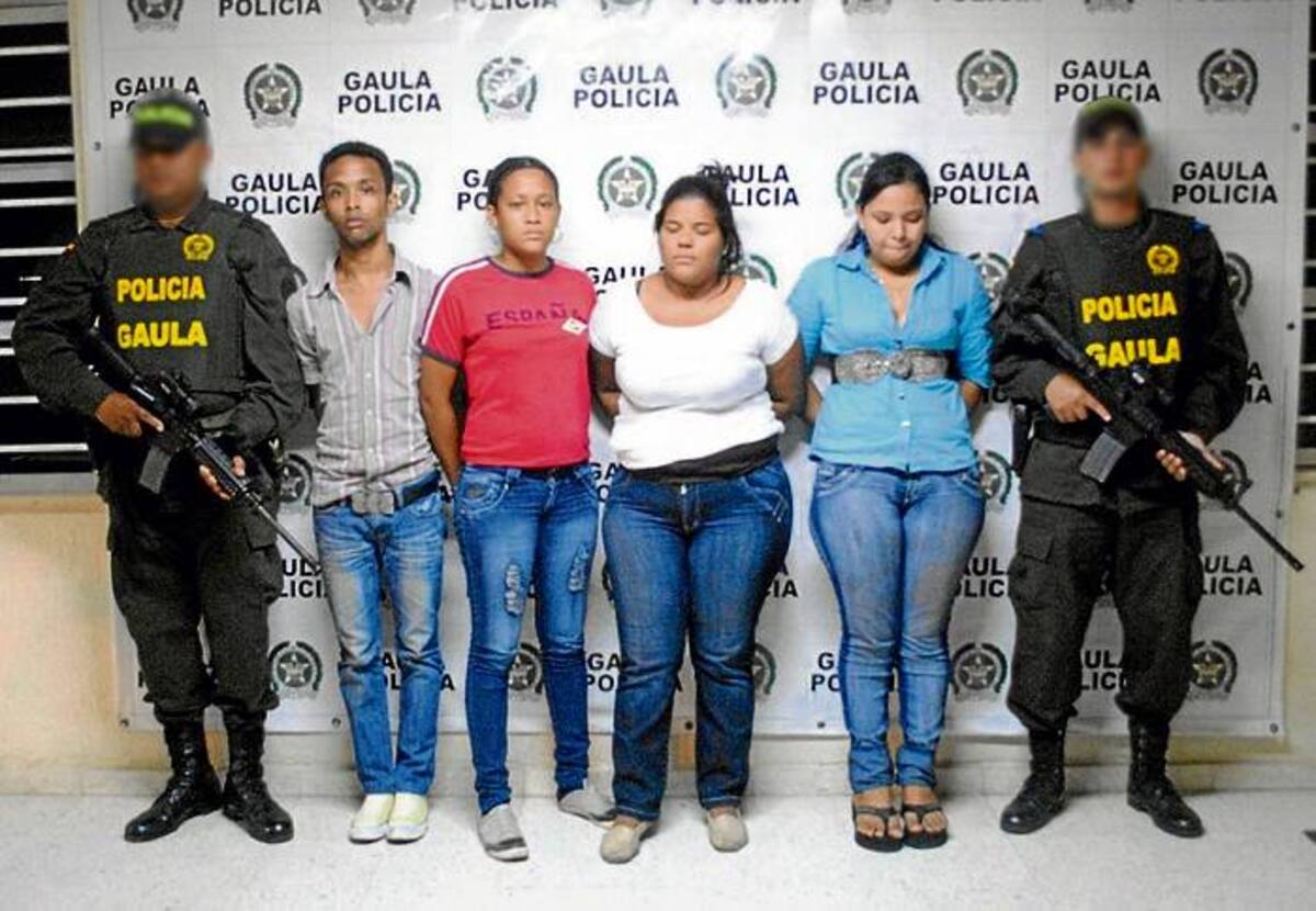 Los integrantes de Las Parceras fueron capturados por el Gaula en la avenida El Lago.