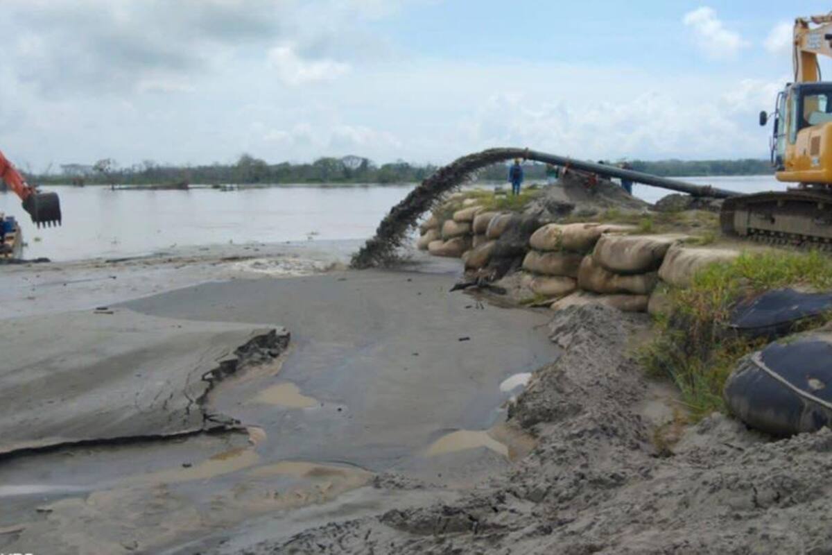 Cierre de Caregato: trabajo con las dragas está avanzando
