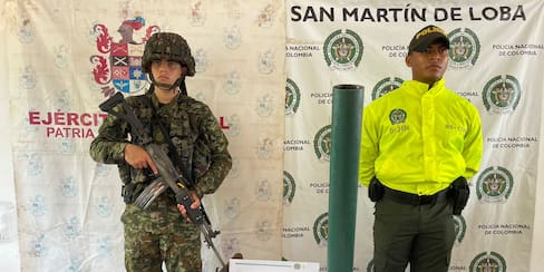 Incautan material de guerra usado por las Agc en el sur de Bolívar