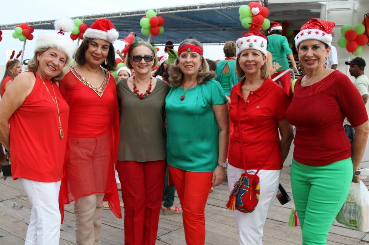 Rosario Carvajal, Milena Hernández, Carmen Espinosa, Cecilia de Bustamante, Rosina Restrepo y Adalgiza Frieri. Fotos MARUJA PARRA/EL UNIVERSAL/