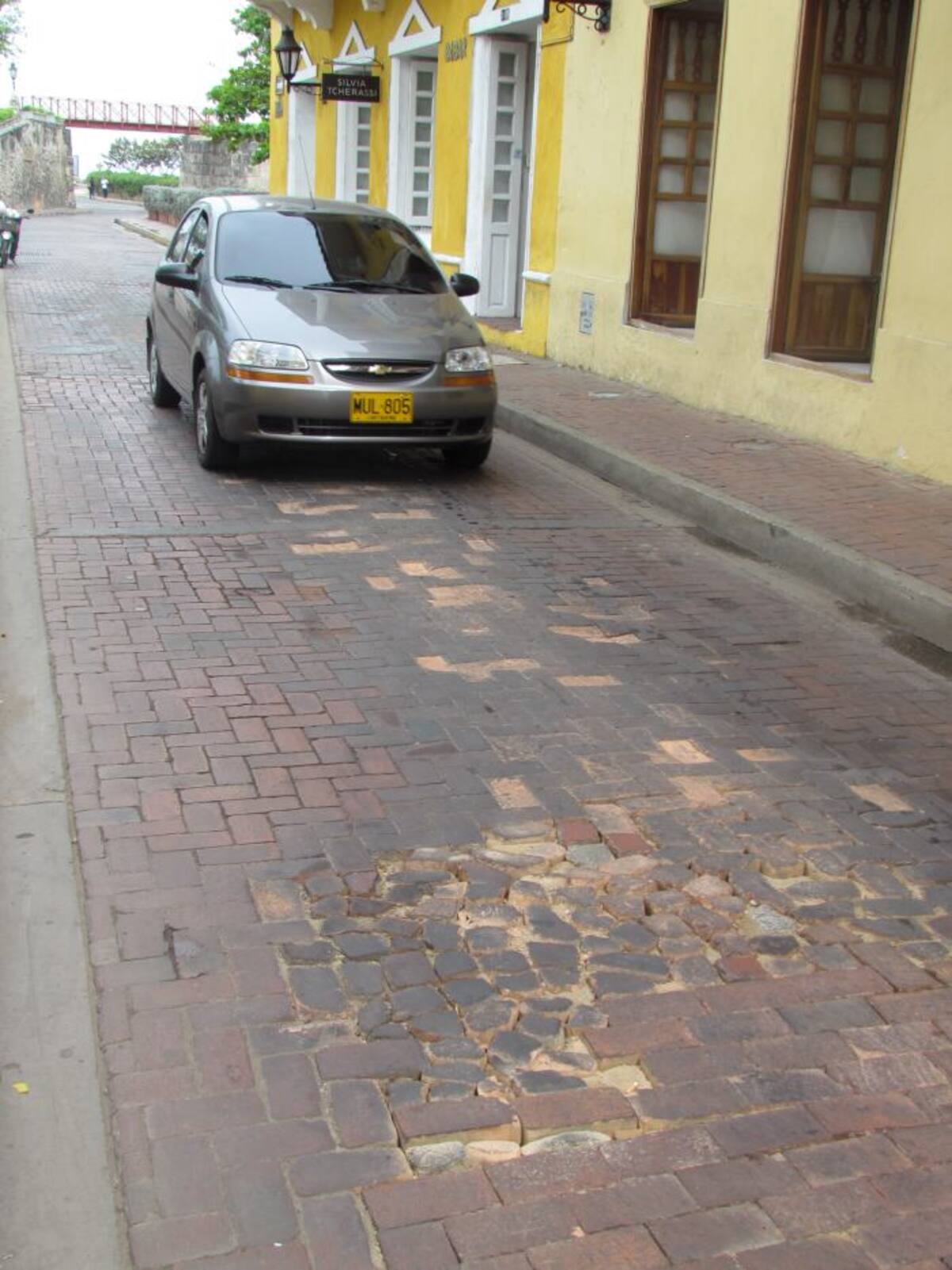 La calle San Juan de Dios será pavimentada en concreto estampado. CORTESÍA
