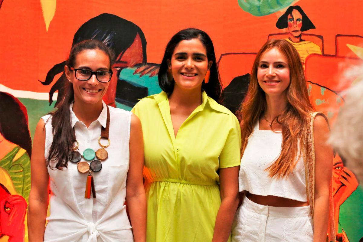 María Abondano, Angélica Villalba y Silvana Puello.