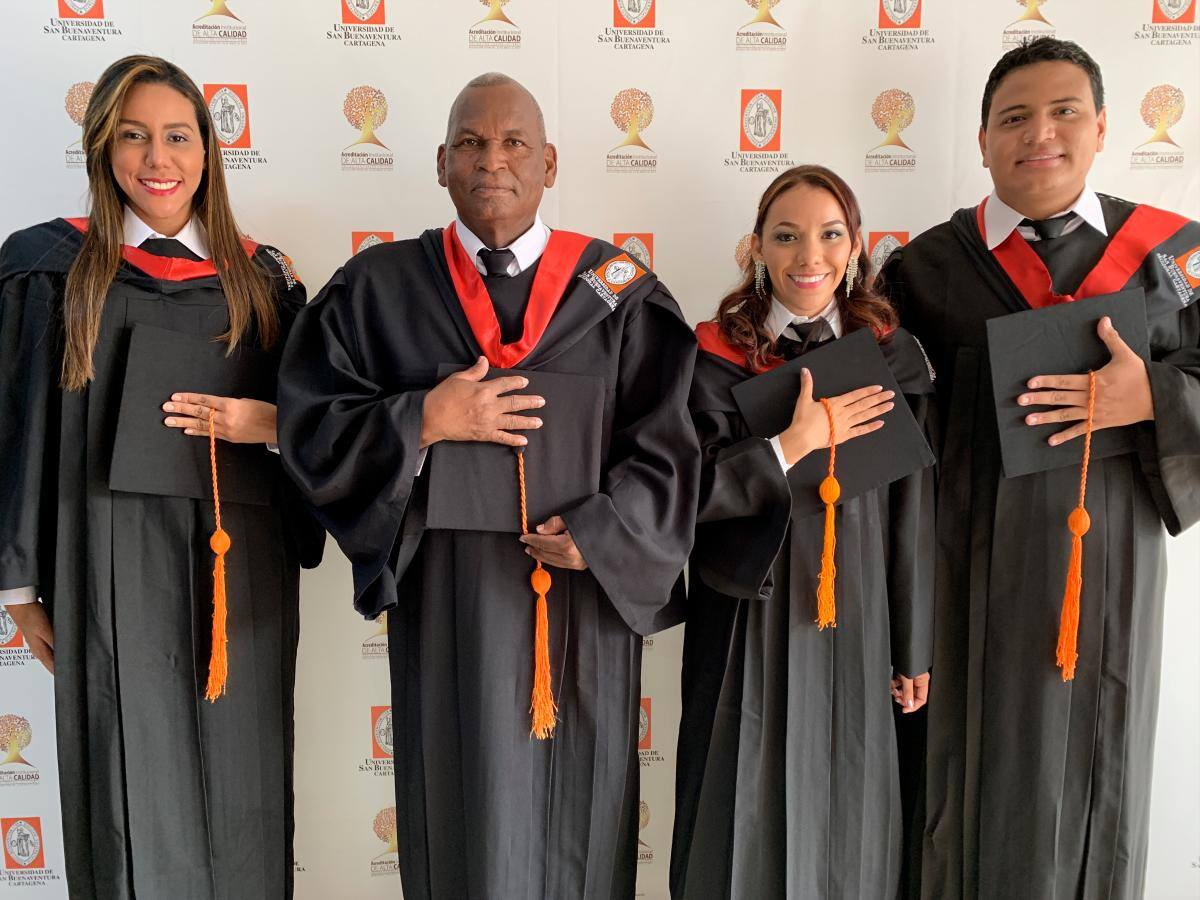 Eucaris Meléndez Cuentas, Edilberto Valdés Almanza, Lizeth Paternina Yepes y Gustavo Flórez Leiva.