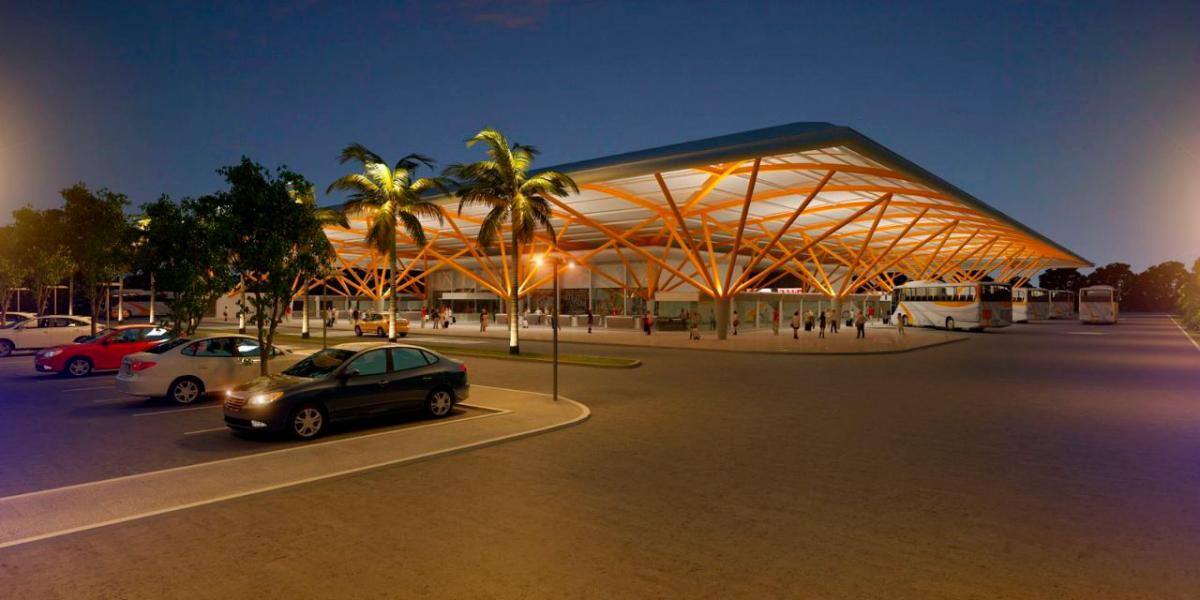 Diseño de la nueva Terminal Satélite del Norte Serena del Mar. // CORTESÍa