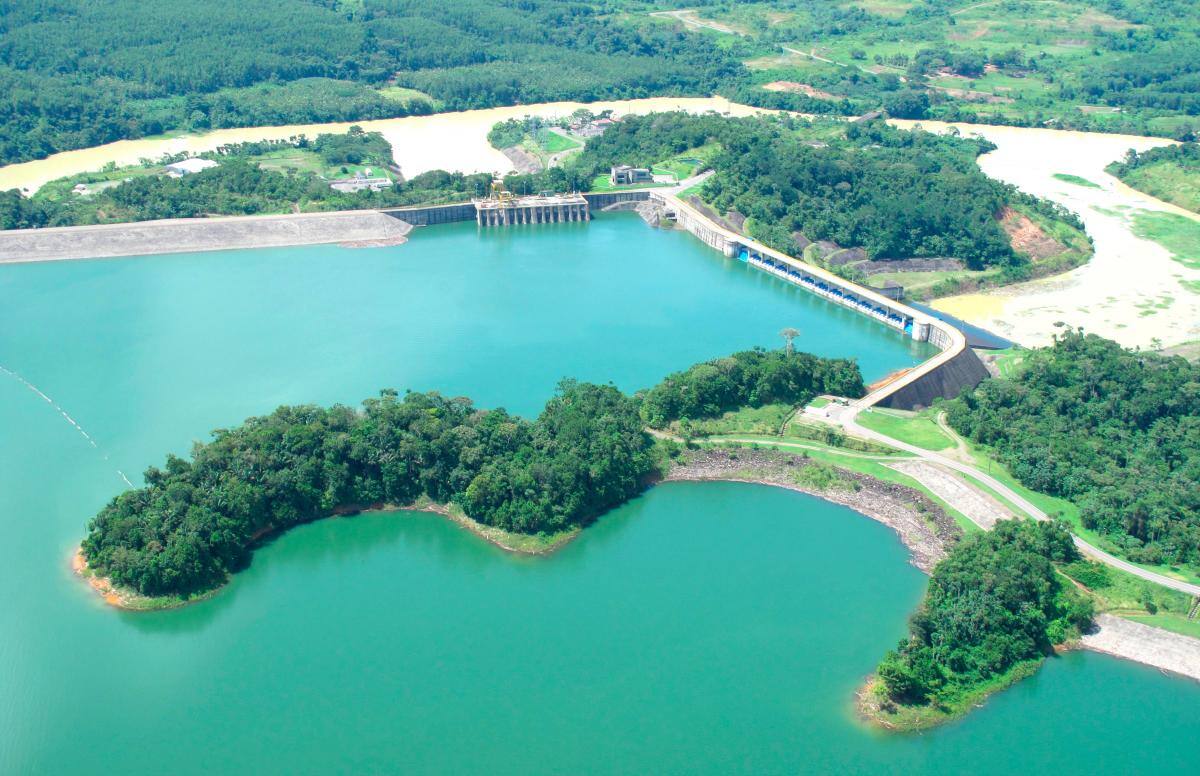 Esta es el área del gran embalse de Urrá, seleccionado para instalar los primeros paneles solares flotantes. // CORTESÍA