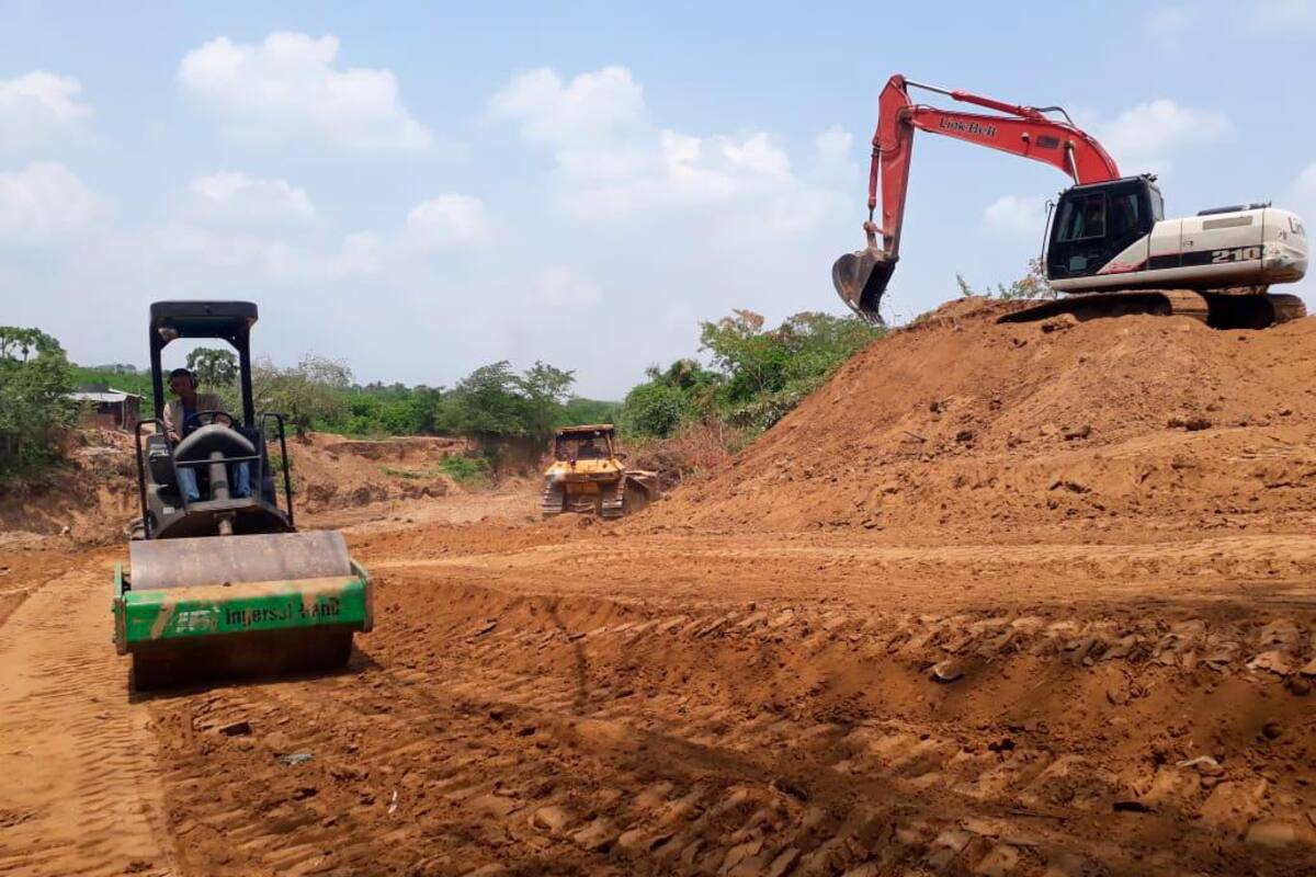 Se iniciaron obras de canalización del arroyo Alférez