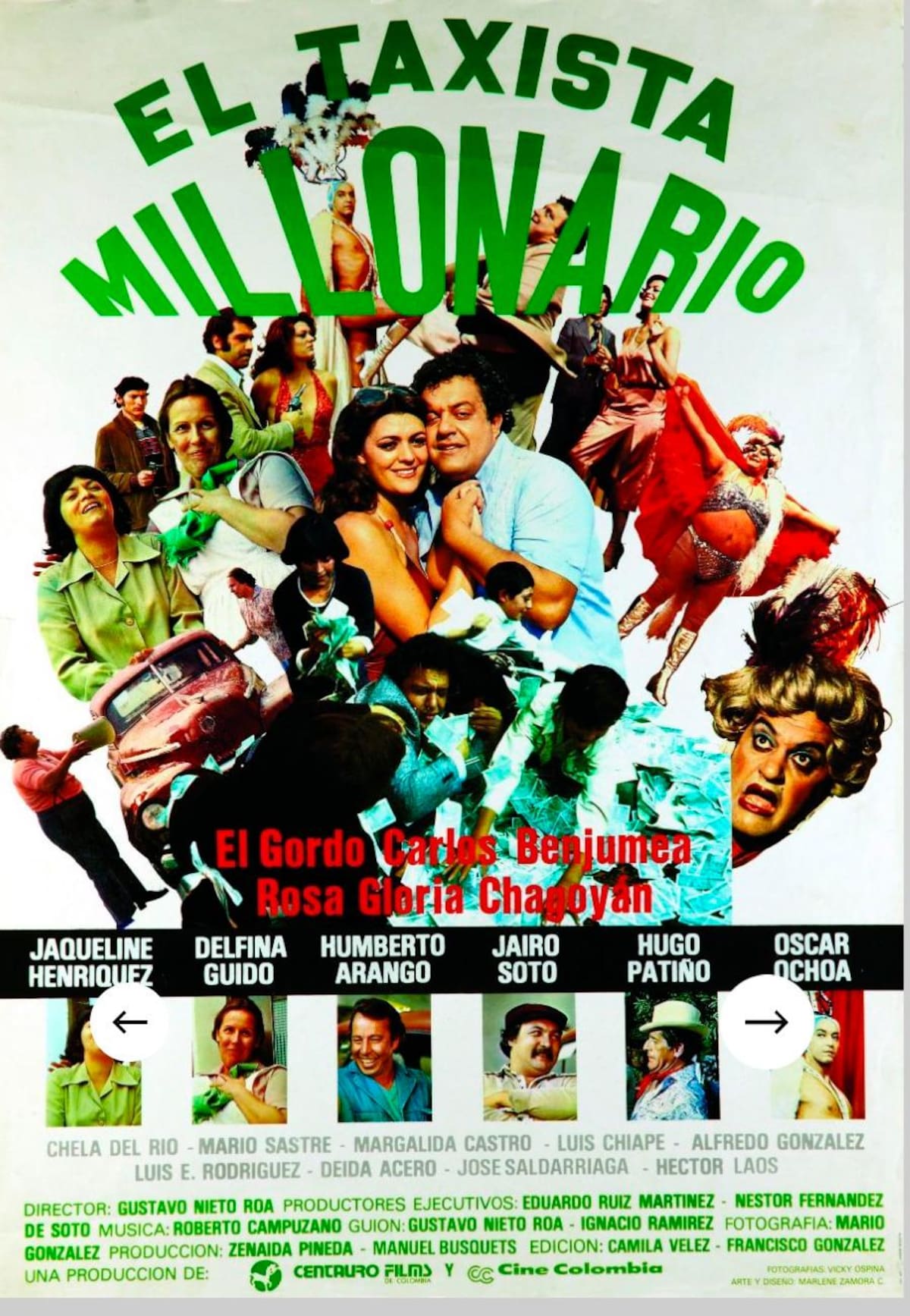Cartel de la película ‘El taxista millonario’. // Foto: cortesía de la Fundación Patrimonio Fílmico.
