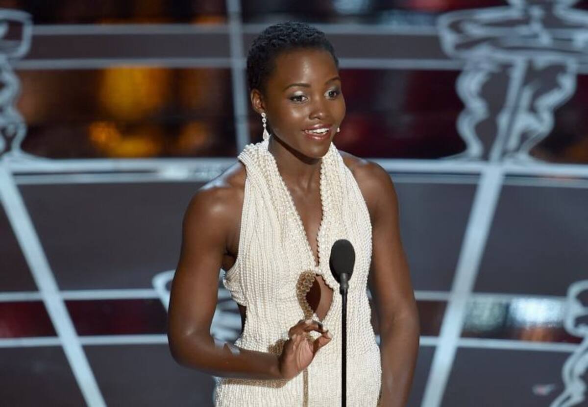 La actriz Lupita Nyong'o durante los Óscar AFP KEVIN WINTER