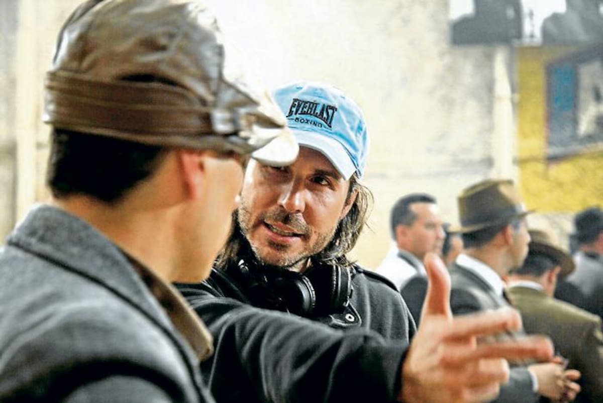 Andi Baiz y el actor Mauricio Puentes. Cortesía.