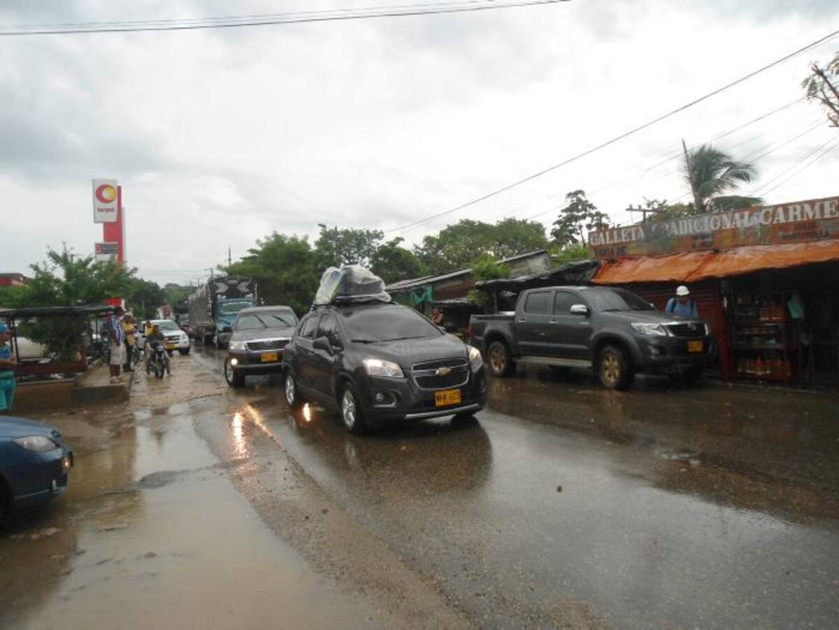 La movilización se paralizo en la vía durante las horas de la protesta Lila Leyva - E Universal