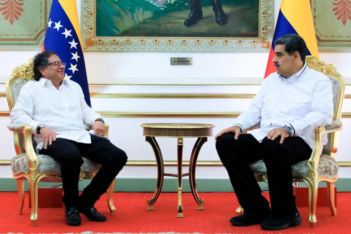Maduro y Petro sostienen su cuarta reunión privada en Caracas