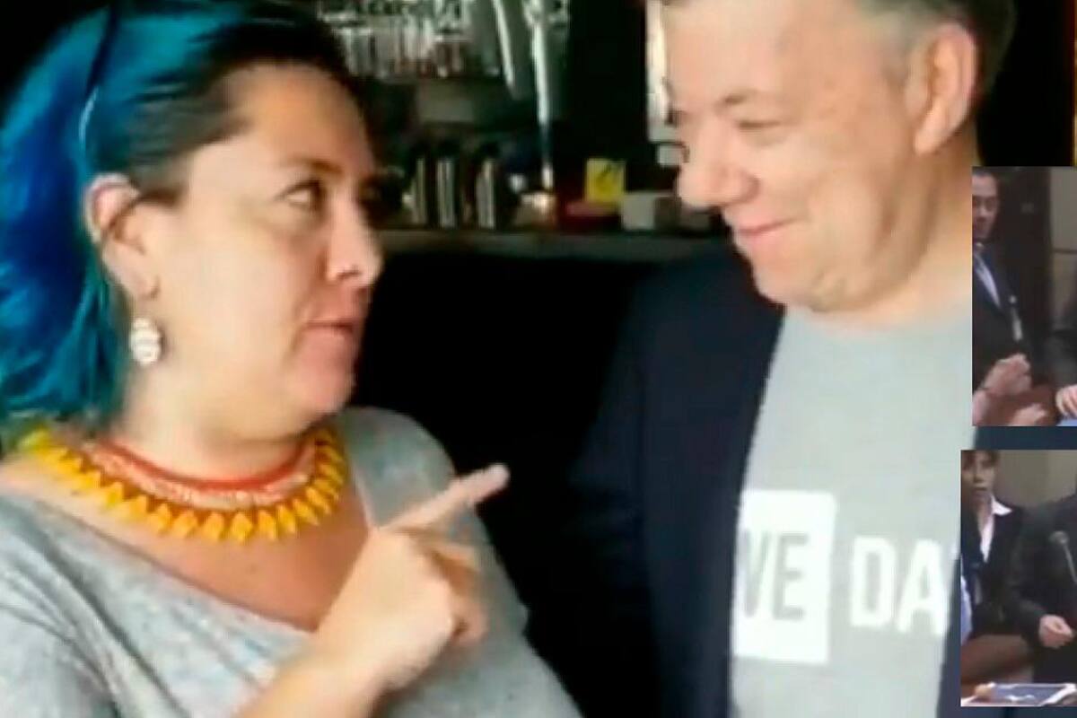 Vídeo: El día que Ana María González le tiró un huevo a Juan Manuel Santos