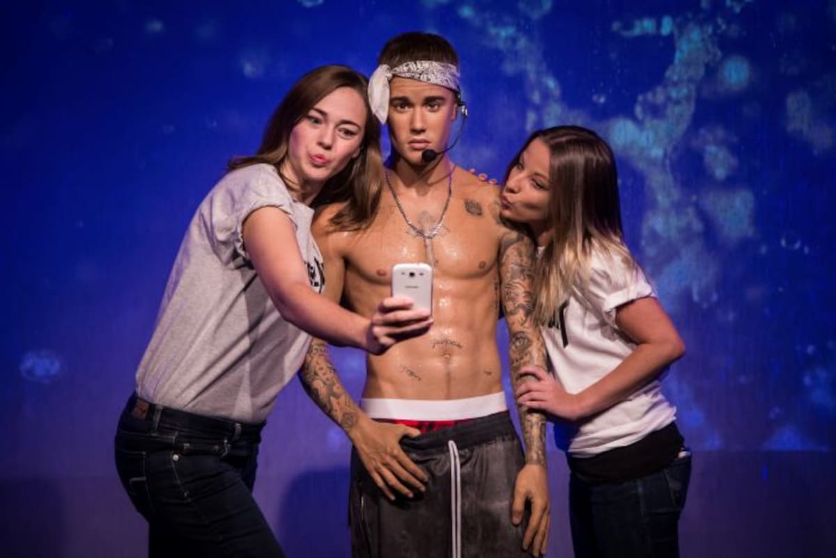 Figura de cera de Justin Bieber. AP