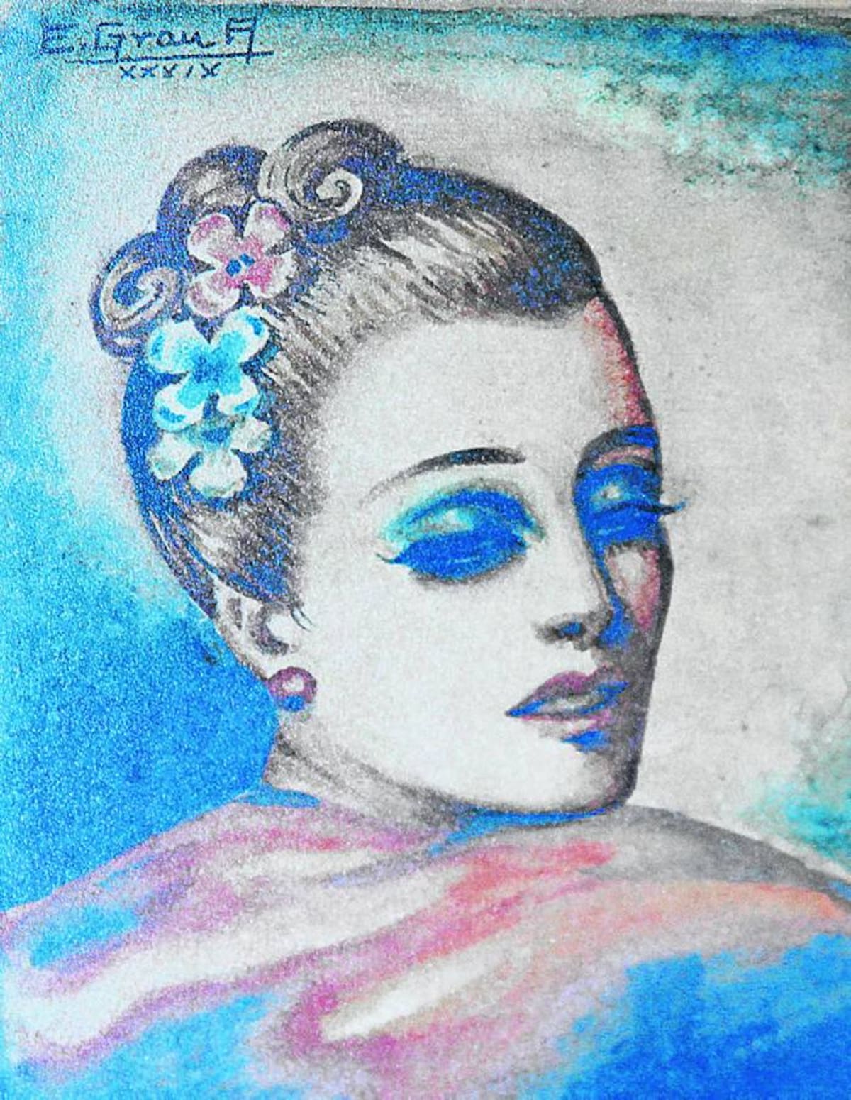 Retrato de Judith, realizado por Enrique Grau.