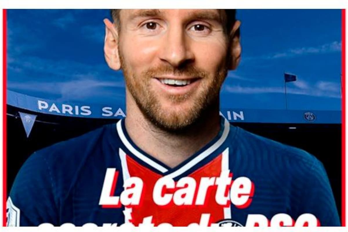 France Football le pone la camiseta del PSG a Messi