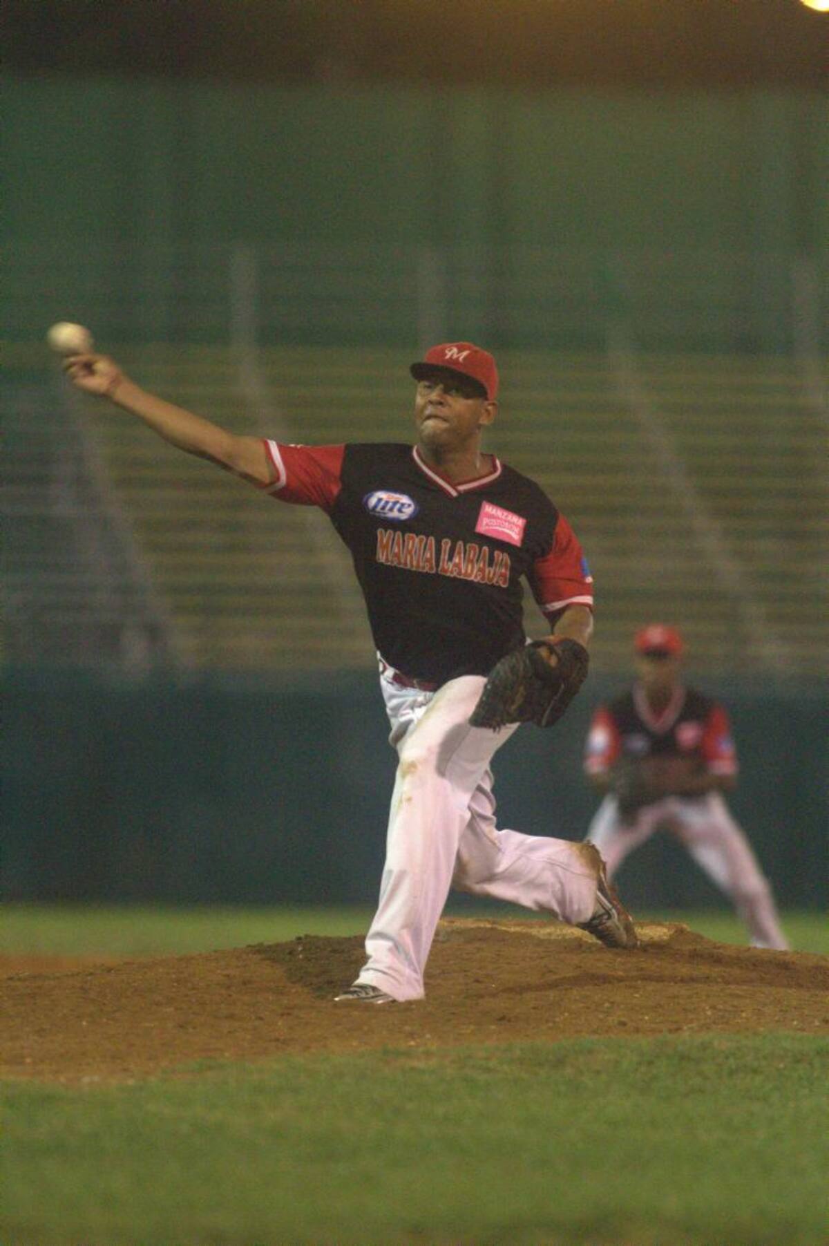 Hernán Guzmán, pitcher ganador por Marialabaja. Luis Herrán-El Universal